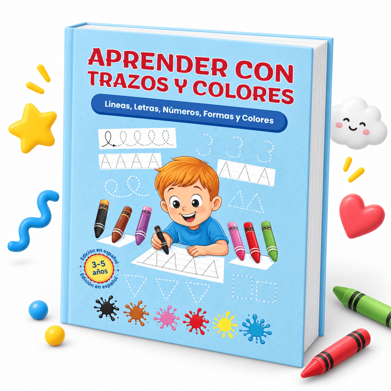 Cover of Aprende con Trazos y Colores