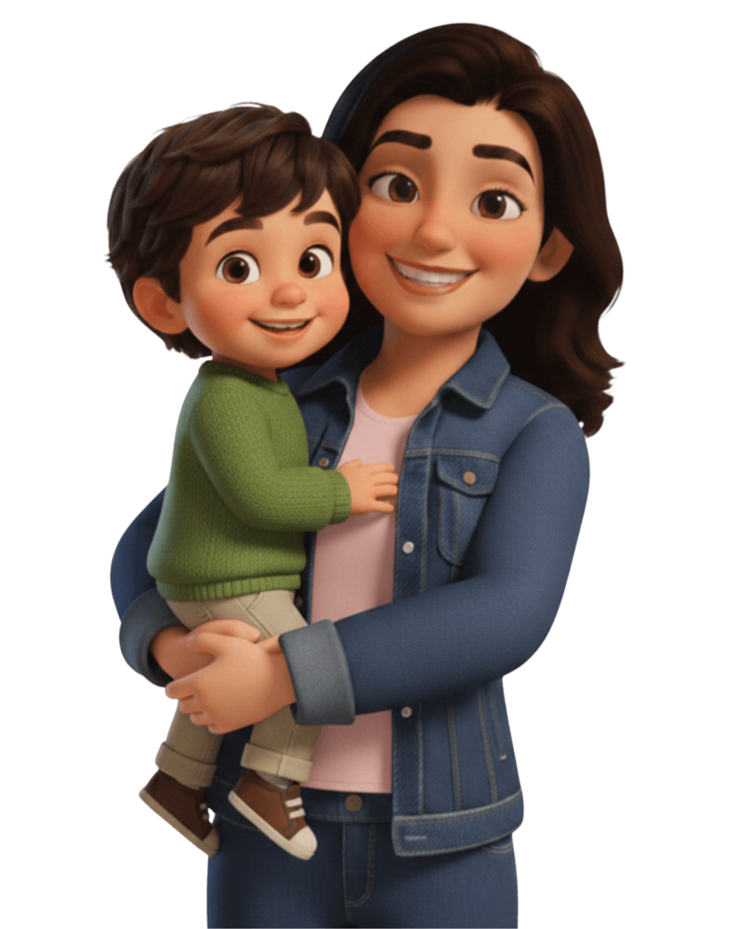 Sofi Bloom, creator of Happy Learning, holding her son